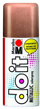 Marabu 21074006787 - Do it Metallic kupfer, Colorspray auf Acrylbasis für edle Metalleffekte, styroporfest, sehr schnell trocknend, sehr gute Deckkraft, wetterfest, 150 ml Sprühdose