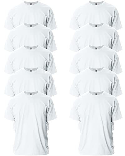 Gildan Adult Ultra Cotton T-Shirt, Style G2000, Multipack, White (2-Pack), 4X-Large