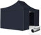 TOOLPORT Faltzelt Faltpavillon Professional 3x4,5 m mit 4 Seitenteilen (ohne Fenster) - ALU Pavillon Partyzelt schwarz