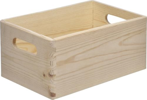 Trend Line Stapelbox Holz Gr. S 30 x 20 x 13,5 cm Holzbox Aufbewahrungsbox Box