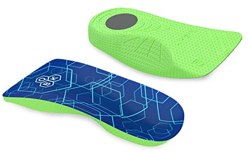 Plantillas Ortopédicas, QBK Plantilla Metatarsalgia, Solución para Fascitis Plantar, Pies Planos, Iperpronazione, Espinas Calcáneas. Para Uso Diario y Trabajo, Hombre y Mujer M Verde