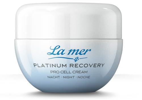 La mer Platinum Recovery Nachtcreme | Pro Cell Cream Nacht 50 ml | Regenerierende Anti-Aging Pflege mit glättenden Peptiden | Ohne unnötige Zusatzstoffe