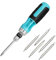 DURATECH Ratchet Screwdriver, 12-in-1 Multi-Bit Ratcheting Screwdriver Set with Quick-Load Mechanism, All in One Screwdriver with Premium S2 Bits(Phillips/Slotted/Torx)
