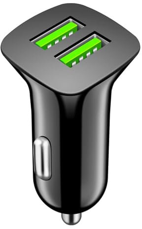 ノーブランド品 2 Port USB Car Charger - Dual Port Fast Charging Car Charger | Portable, Compact and Durable USB Adapter for Vehicle