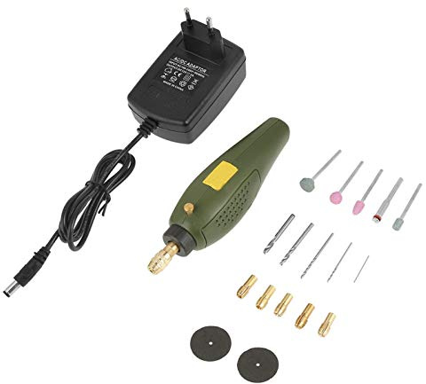 PUSOKEI Mini Amoladora Eléctrica, Taladro eléctrico Herramienta Rotativa Eléctrica, Mini Amoladora, fresado, Pulido, taladrado, Corte, Grabado, Mini Taladro eléctrico con Accesorios 100-240 V
