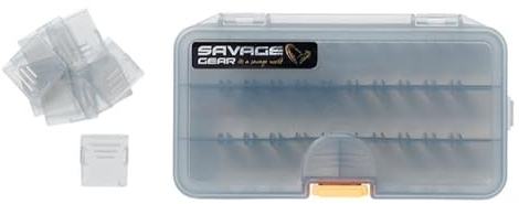 Savage Gear - Bait box 2B - three fixed compartments plus adjustable tackle box bait bucket