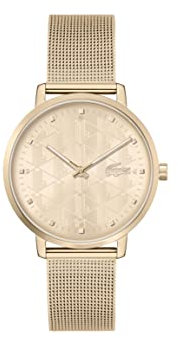 Lacoste Analog Quarzuhr für Damen mit Rotgoldfarbenes Edelstahlarmband - 2001287