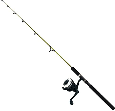 FLADEN Angeln – 1,3 m 1 Stück Spinosaurus JR40 Bootsrutenrolle 6,8 kg Schnur Combo (grün oder rosa) – Starter Einführung Sea Set (grün) [12K-130G]