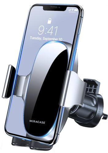 Miracase 2nd Generation Car Phone Holder, Air Vent Phone Holder for Cars 360° Rotation, Universal Mobile Phone Mount Automobile Cradles for Vent Van iPhone 17 16 15 14 Pro Max 13 12 11 Samsung