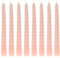 MACOSA VM091359_x2 Spiralkerzen rosa 8er Set 19 cm Stabkerzen gedreht Tafelkerzen Twist Spitzkerzen Dekokerzen Tischdekoration Deko Wachskerzen