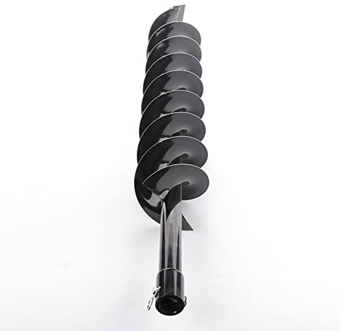 ASRRNZA 150mm×800mm Earth Auger Drill Bit Fit for Petrol Planting Post Hole Digger Power Tool Accessories 80cm Length(Single Blade)