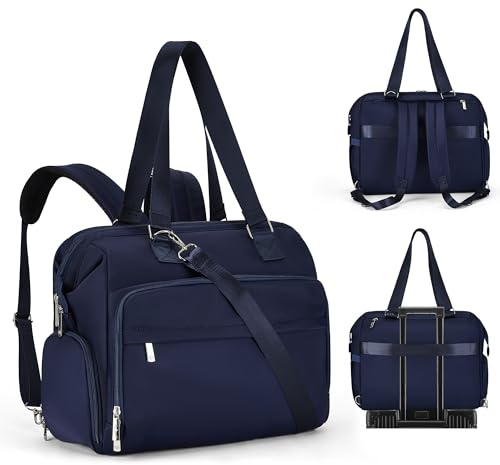 Fexkean Borsa Fasciatoio con per Fasciatoio,Borsa a Tracolla Multifunzione Impermeabile Pannolini da Viaggio per Mamma e Papà,Zaino Cambio(K3039-Blue)