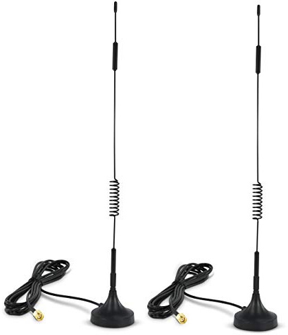 Proxicast 6.5~8 dBi 4G/LTE External Magnetic Loaded Coil Antenna Compatible with Cisco, Cradlepoint, Netgear, Pepwave, MoFi, Digi, Sierra & other Routers & Modems with SMA Connectors (ANT-124-SMA-2PK)