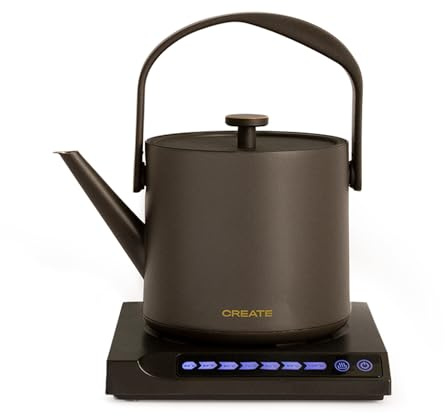 CREATE/HATTORI/Bollitore Kettle Nero/Bollitore per infusi/Design giapponese