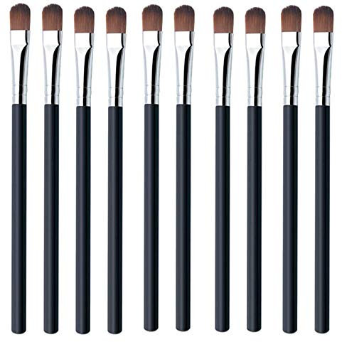 10 Pcs Eyeshadow Brush Makeup Brushes Make up with Soft Synthetic Hairs,Eyeshadow Applicator Blending Foundation Concealer,Eyebrow,Eyeliner