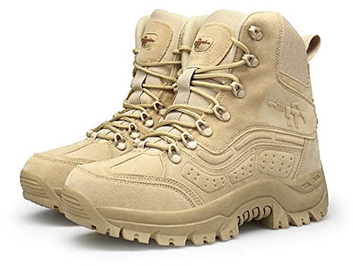 Ccoowee Tattico Militare Sport Rapida Risposta Pelle Pitone Traspirante Scarpe Uomo Militare Stivaletti A4 10.5