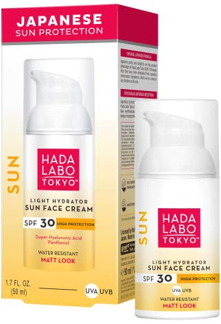 HADA LABO TOKYO SUN Gesichtssonnencreme SPF 30 UVA/UVB Schutz für empfindliche Haut 50ml