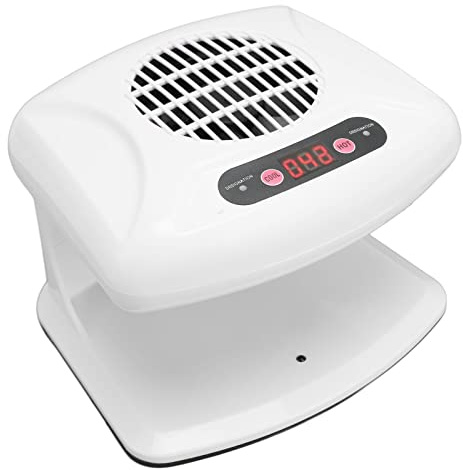 Soplador de uñas, secador de aire de uñas cálido, enfriador de viento, sensor automático, secador de uñas para salón de casa, color (enchufe de la UE 220 V)