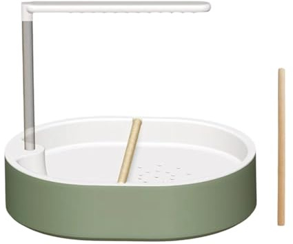 SZLIFE Doccia per pappagalli Vasca da Bagno Automatica per Uccelli Forniture USB Multifunzione con Pompa Vasca da Bagno per pappagalli per calopsitte, Bianco