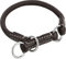 Schnüffelfreunde Zugstopp Hundehalsband aus Leder I Erziehungshalsband I Dressurhalsband I Lederhalsband Hund (M - bis 34cm, Braun)