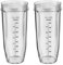 950ml Tall Cups Replacement for Ninja Auto-iQ Blender BN750UK bn495uk BN800UK cb100uk BL450 BL480 BL490 BL491 BL492 BL682, Nutri Ninja Cup Part (2 Pack)