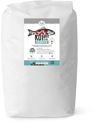 Nutramare Koi360 Sensitiv Swim 10kg | Hochwertiges Koifutter für Sensible Koi, mit gesundheitsförderndem Kräuteröl und Aktivton