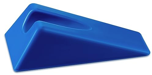 Suzile Mobilization Wedge 7.9 x 4.1 x 2 Inch Triangle Therapy Non Slip Silicone Wedge Pillow Sturdy Support for Relieve Spinal Pain Rehabilitation Tool(Blue)