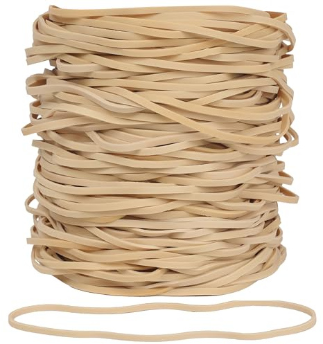 Foshine Rubber Bands Garbage Can Bands Elastic Large Size #117B 120 Pcs Trash Can Rubber Bands Black Elastics Bands 7 inch Assorted For Office Supplies Home