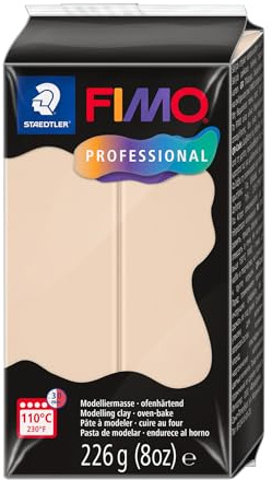 STAEDTLER FIMO Professional 8042 - Pasta per modellare il forno, specifico per professionisti e artisti, prodotto singolo beige, 8042-44