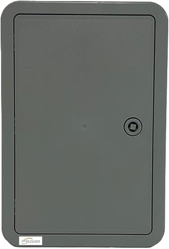 SERVICE SOLUTIONS - Sportello Abs Con Serratura Quadrata e 2 Chiavi, Sportello Ispezione, Sportello Verniciabile, UV Resistente, Sportello Manutenzione Contatore Acqua, Gas, Elettricità (CM 40x30x2,8)