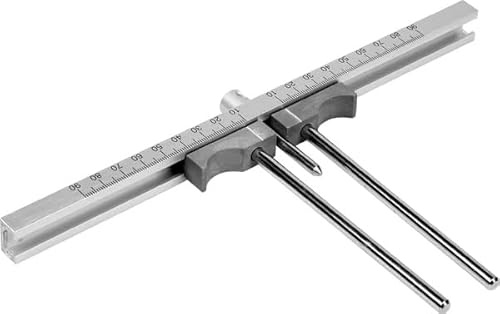 MULTIPICK Jauge de mesure de cylindre – [jusqu’à 180 mm] Précis & rapide – Outil de mesure pour cylindres – Jauge en aluminium/acier – Accessoire pour serruriers