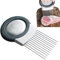 Forchetta per Cipolle Porta Fette di Cipolla in Acciaio inox Taglia Cipolla in Acciaio Inox Utensile da Taglio per Cipolle per il Taglio di Patate, Carote, Cipolle, Verdure