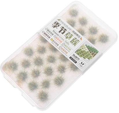 DOITOOL Gazon Synthétique Décoration Touffes Herbe Gazon Miniature pour Modélisme Paysager Ferroviaire Touffes Herbe Artificielle Artificiel Simulé