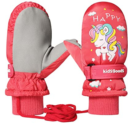 Guantes Niños Nieve Termicos Impermeables Manoplas Esqui Niña Antideslizantes Prueba de Viento Invierno Frio Extremo Deporte Ski Snowboard Moto Ciclismo Bicicleta Montaña Running Mtb Correr 6-12 Años