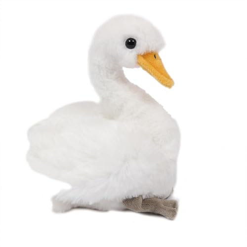 PIA Plüschtier Schwan, weiß, 17 cm, Stofftier, Kuscheltier, Schwäne