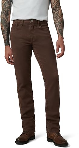 Joe's Jeans Men's Brixton Non-Denim Straight and Narrow Leg Twill Pant, Chocolate Martini, 30W x 34L