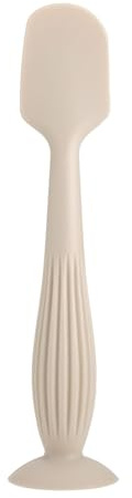 Applicateur de pommade en silicone pour couches de bébé - Grattoir à crème - Cuillère à gratter les fesses avec base ventouse