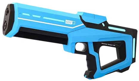 QUXVUIS Pistolet à Eau électrique pour Enfants-Pistolet à Eau électrique étanche et Fort rendement Pistolet Automatique Puissant Jouets Jouets, Bleu