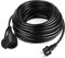 YRHome 20m Schwarz Verlängerungskabel Stromverlängerungskabel Euro-Stecker Schuko Stecker Verlängerung 220-230 V, 16 A mit Schutzkappe Outdoor IP44 Baustellenkabel Schutzkontaktstecker