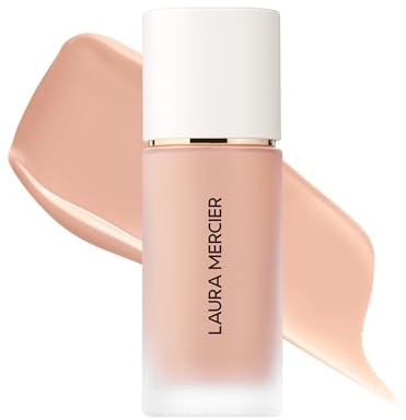 Laura Mercier Real Flawless Weightless Perfecting Waterproof Liquid Foundation: Medium-Buildable Coverage, 12 HR Fade-Proof Wear, Natural Finish, Hydrating, Long Lasting, Non-Comedogenic, Soft Sand