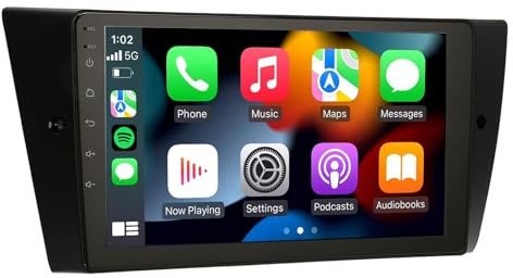 Estéreo para Automóvil de 9 Pulgadas, Reproductor Multimedia Bluetooth con Pantalla Táctil para para Android Auto, 2G 32G WiFi GPS Radio para Automóvil para E90