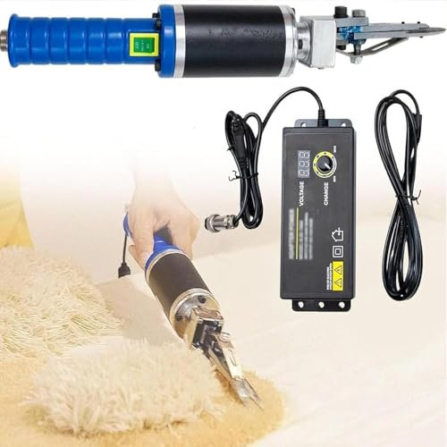 DPQYJPP Electric Carpet Carving Scissor, Tufting Carpet Carver, 0~4000rpm Adjustable Speed Fabric Cutter, Engraving Trimming Modeling Scissor for Cutting Fabric Craft