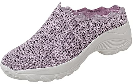 Ciabatte Ortopediche Donna Estive Sneakers Cuscino D'aria Casual Passeggio Comode Traspiranti Antiscivolo In Rete Piatto Scarpe Zoccoli Sabot Pantofole Walking Trekking Dimagrante Larghi Punta Chiusa
