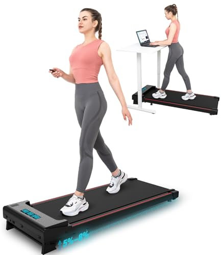 Laufband für Zuhause mit Steigung,3 in 1 Walking Pad mit Neigung,LCD-Anzeige,Fernbedienung,Doppelter Stoßdämpfung,Keine Montage Erforderlich