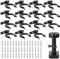 Set de 15 Clips de Plinto para Cocina con 45 Tornillos,Fijación para zócalo de cocina, Soportes Ajustables para Zócalos de Cocina, Compatible con Patas de Muebles de 30-40 mm