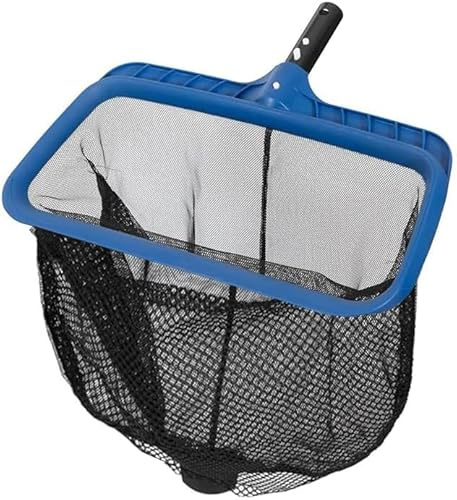 POOLAZA Retino per piscina, con sacchetto a rete a doppio strato, telaio stabile – grande retino, facile pulizia della piscina, efficace retino per eliminare lo sporco