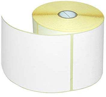 Netuno 1 Rolle Thermo-Etiketten Weiß 100 x 150 mm 500 Stück Versandetiketten auf Rolle mit Perforation haftend selbstklebende Etiketten für Thermodrucker Logistik Lager Papieretiketten 10 x 15 cm