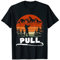 Vintage Retro Pull Tontauben-Schießen T-Shirt