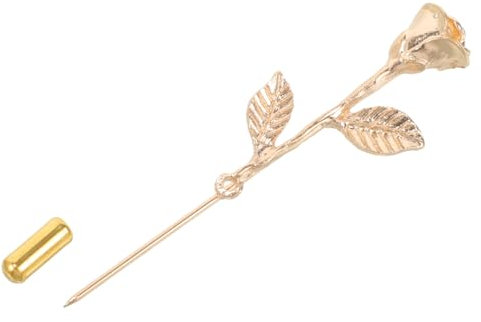 GALPADA Broche Col Vintage Pour Hommes Alliage De Zinc Doré Épingle Cravate Originale Mot Accessoire Élégant Pour Costume Et Chemise