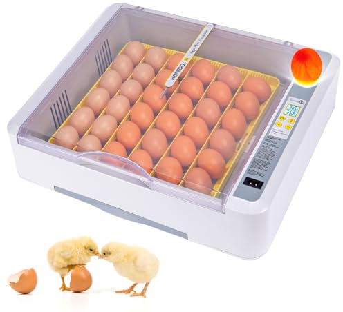 MOGOULUA 36 Egg Incubator Fully Automatic Incubator Dual Electric Egg Brooding Machine for Silkies Egg Candler Auto-turning Incubator Bird Hatching Machine